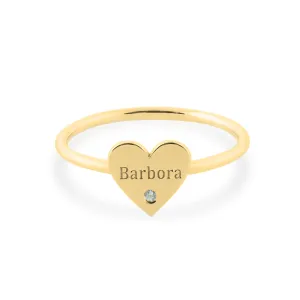 BELE name gold diamond ring Thumbnail