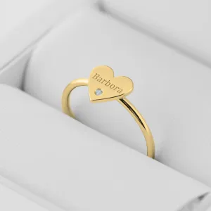 BELE name gold diamond ring Thumbnail