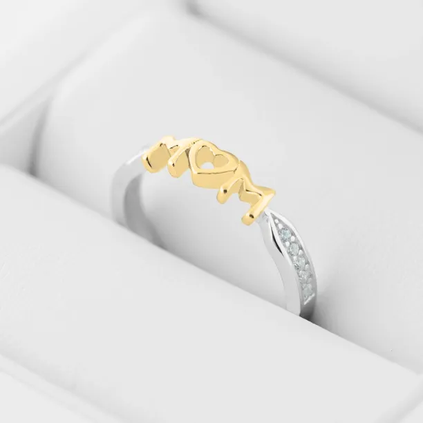 HAVME combination gold diamond dress ring Image