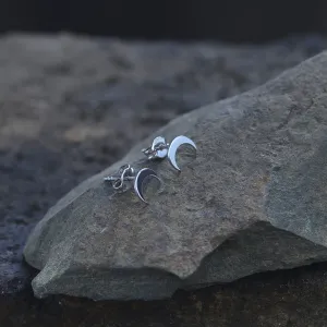 TAKTE gold crescent-shape earrings Thumbnail