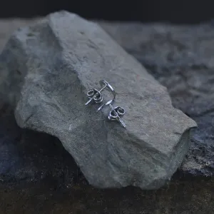 TAKTE gold crescent-shape earrings Thumbnail