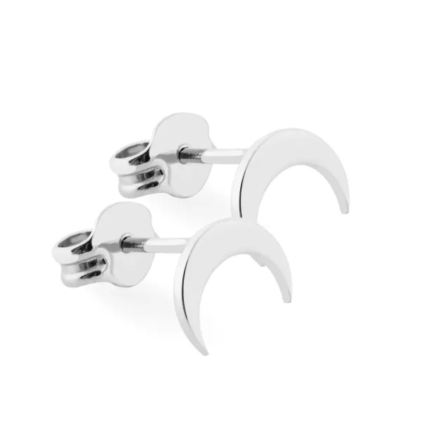 TAKTE gold crescent-shape earrings Image