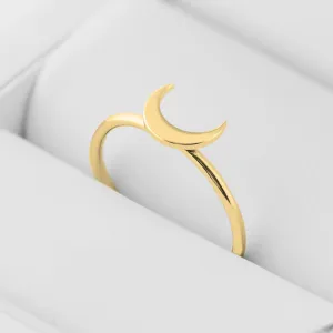 MISE crescent shape gold ring  Thumbnail