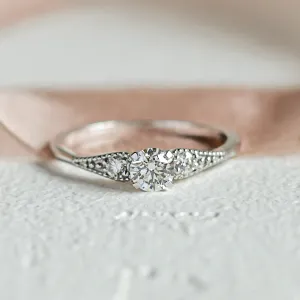 ORSET gold diamond engagement ring Thumbnail