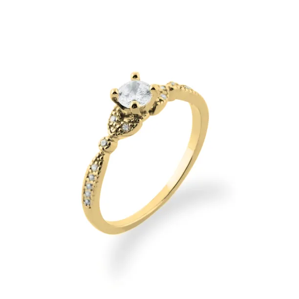 KREKE gold diamond engagement ring Image