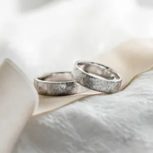 Original textured wedding rings KAWI Thumbnail