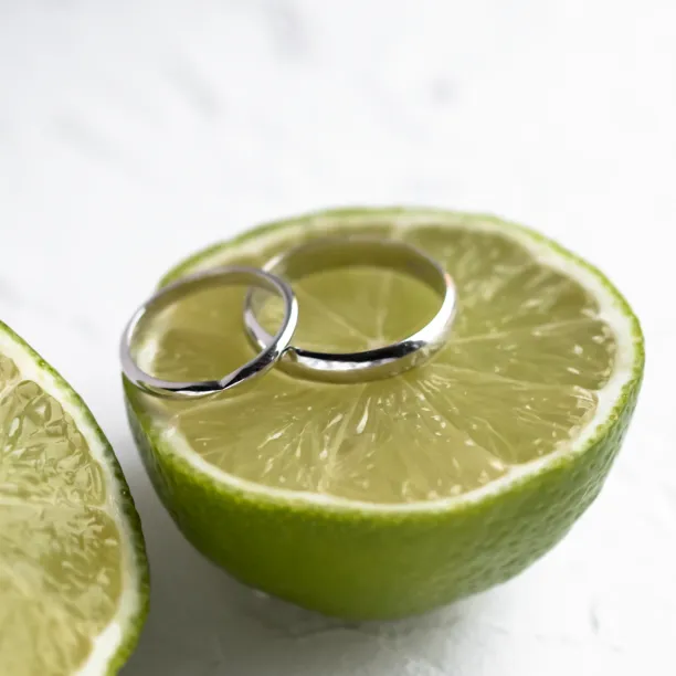 Gold wedding rings with bow tie shape LALI Image