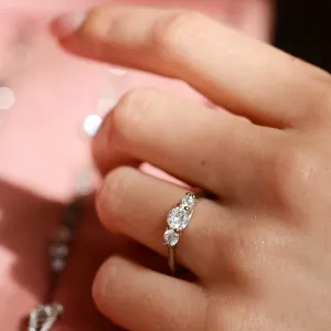 VIZO gold diamond engagement ring Thumbnail