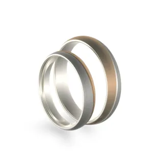 BRANS combination gold wedding rings Thumbnail