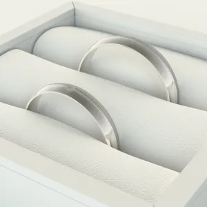 BRONSE gold diamond dress wedding rings - Yin-Yang harmony Thumbnail