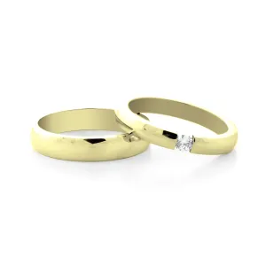MOLLE  gold and diamond dressing wedding rings Thumbnail