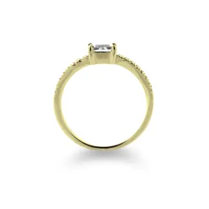 VIBKE gold and diamond 0.6ct dressing engagement ring Thumbnail