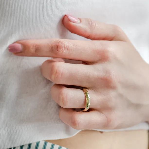 D-SHAPE wedding yellow gold rings MONTANA Image