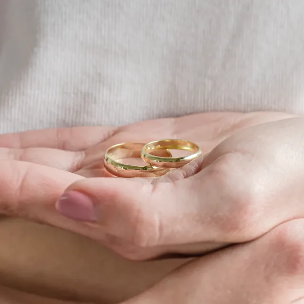 D-SHAPE wedding yellow gold rings MONTANA Image