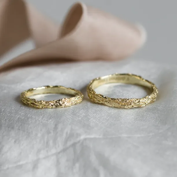 Minimalist wedding rings FLATEN Image