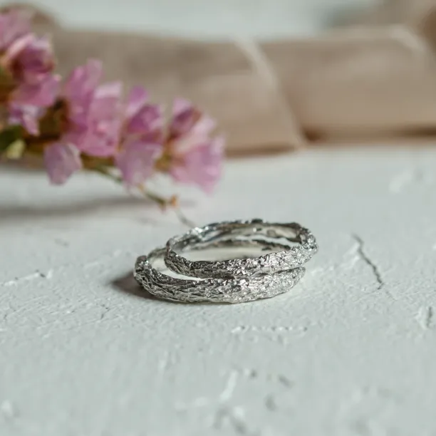 Minimalist wedding rings FLATEN Image
