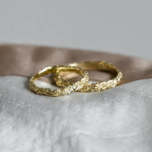 Minimalist wedding rings FLATEN Image