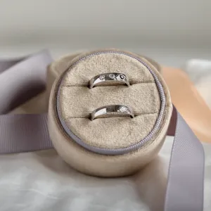 Gold wedding rings with diamonds SKIEN Thumbnail