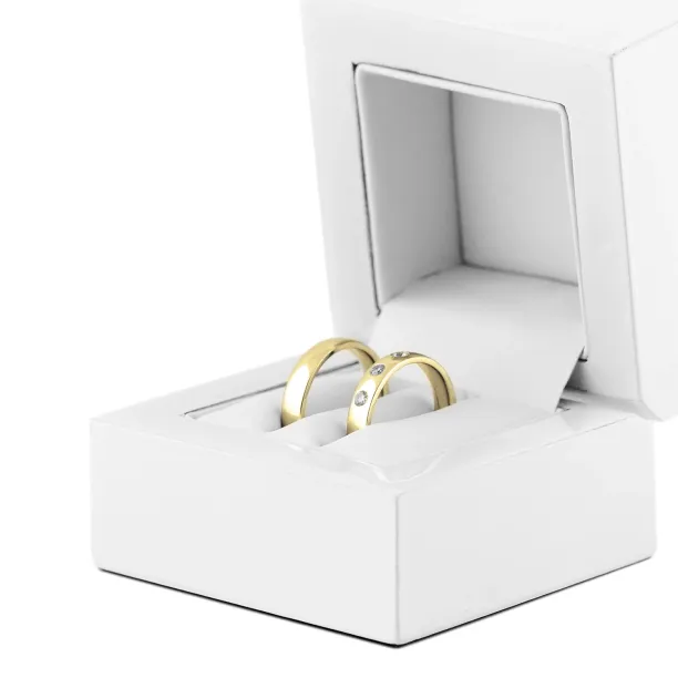 Gold wedding rings with diamonds SKIEN Image