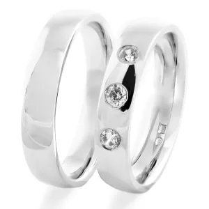 Gold wedding rings with diamonds SKIEN Thumbnail