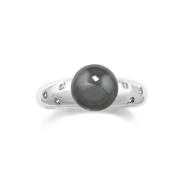 Hematite ring with diamonds DOGA Image