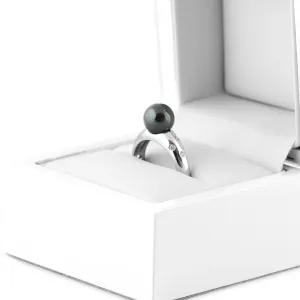 Hematite ring with diamonds DOGA Thumbnail