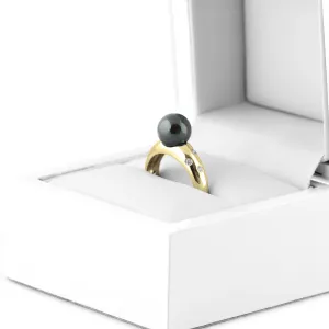 Hematite ring with diamonds DOGA Thumbnail