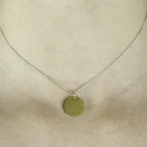 Minimalist necklace with engraving option ALTA Thumbnail