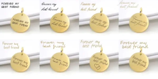 Minimalist necklace with engraving option ALTA Thumbnail