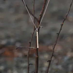 Minimalist necklace with engraving option ODDA Thumbnail