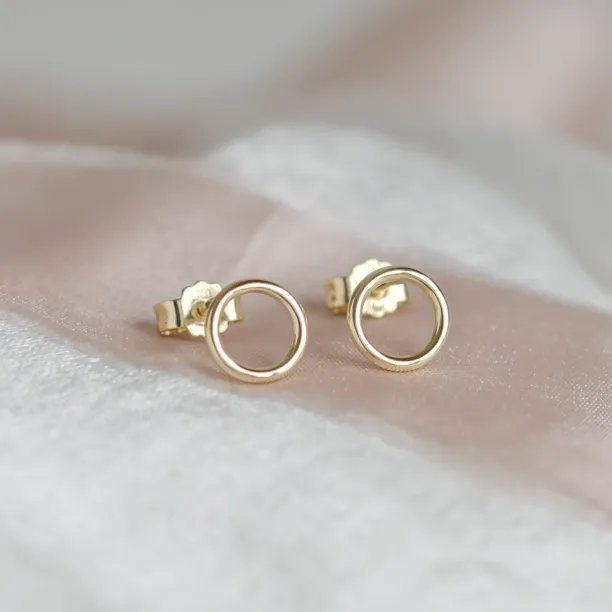 Gold karma earrings USKE Image