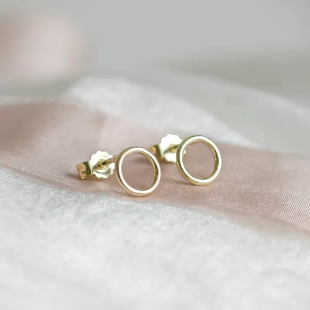 Gold karma earrings USKE Image