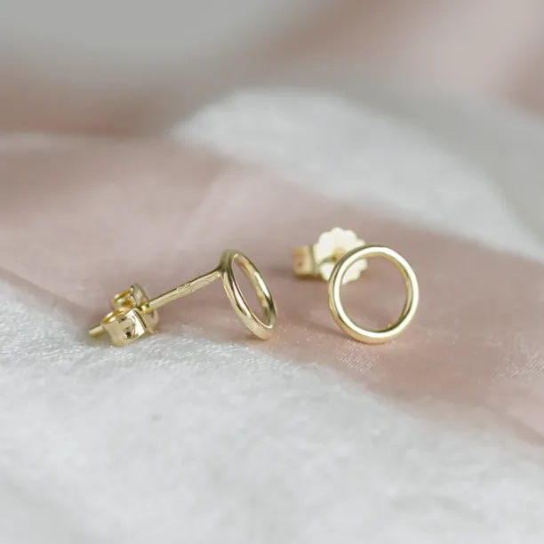 Gold karma earrings USKE Image