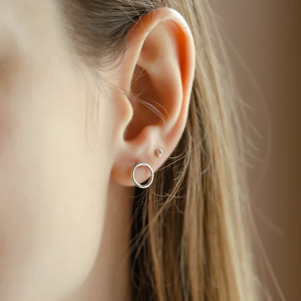 Gold karma earrings USKE Image