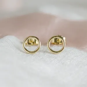 Gold karma earrings USKE Thumbnail