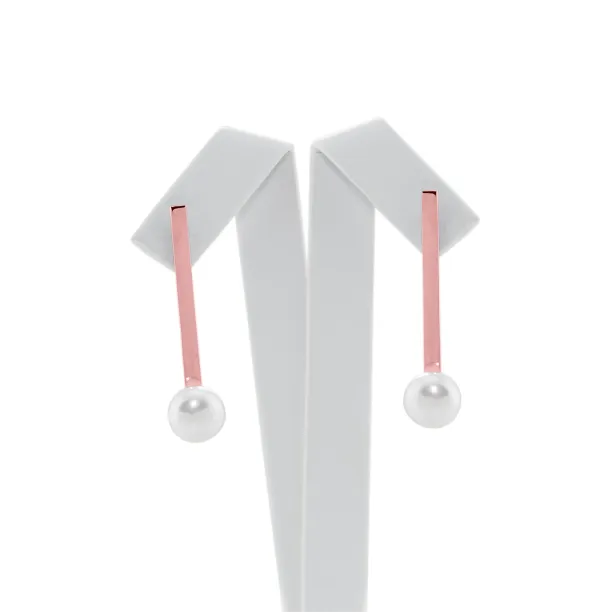 Gold earrings with pearls - Hakkola  Image