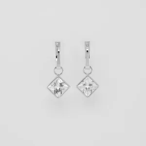 Silver earrings with princess zirkons TUSSE Thumbnail