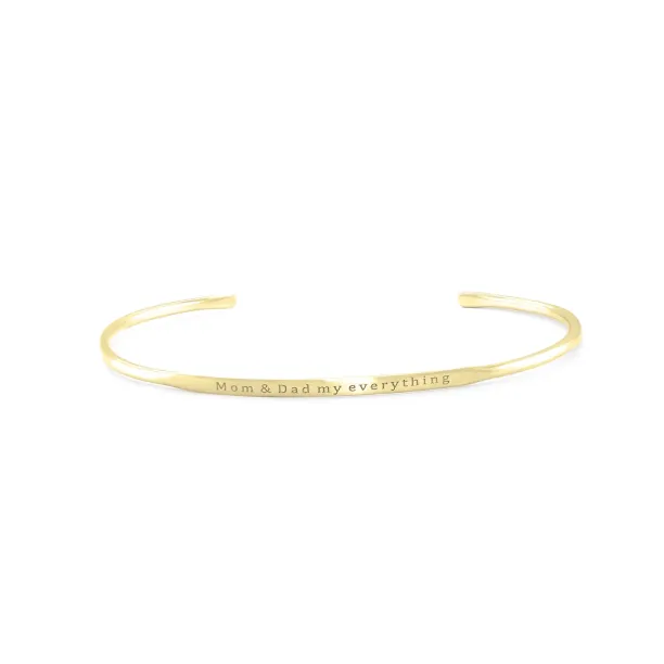 Solid golden bracelet with an accurate GRINDA engraving Image