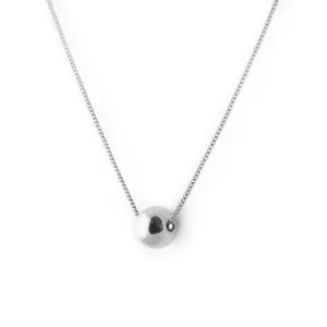 Minimalist silver ball pendant OKKE Thumbnail