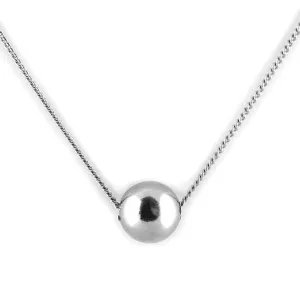 Minimalist silver ball pendant OKKE Thumbnail
