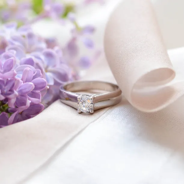 Engagement ring with diamond 0.33ct HEIM Image