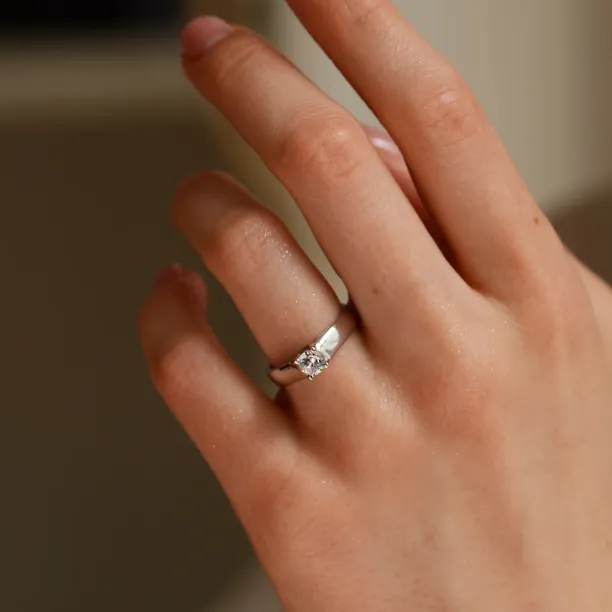 Engagement ring with diamond 0.33ct HEIM Image