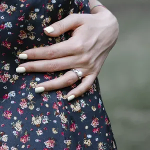 Pearl ring with diamonds DOKKA Thumbnail