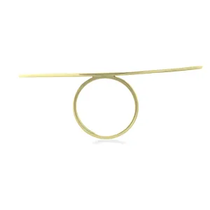 Atypical gold ring Donna - with a diamond Thumbnail