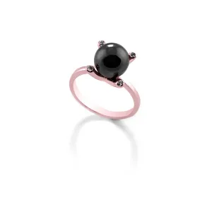 Ring with hematite and diamonds BURAS Thumbnail