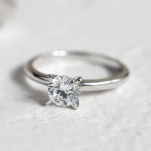 Soliter engagement ring with diamond 0.4ct VEITA Thumbnail