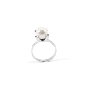 Pearl ring with diamonds ASTA Thumbnail
