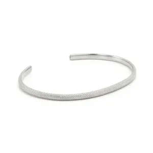 Simple sterling silver bangle bracelet TROMSO Thumbnail