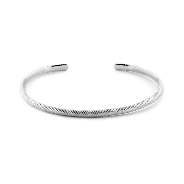 Simple sterling silver bangle bracelet TROMSO Image
