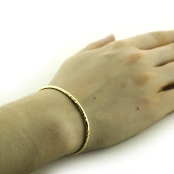 Simple sterling silver bangle bracelet TROMSO Image